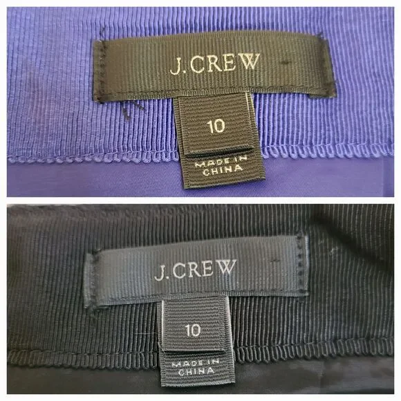 J. Crew Tweed Straight & Pencil Skirt Womens SZ 10 Lot of 2 Back Zipper Classic - Picture 5 of 8